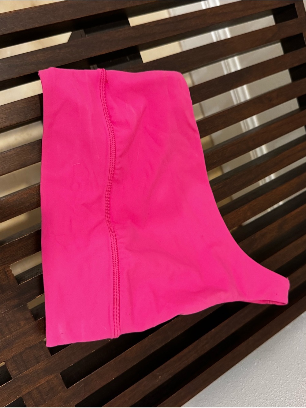 Hot Pink Lululemon One Shoulder Sports Bra